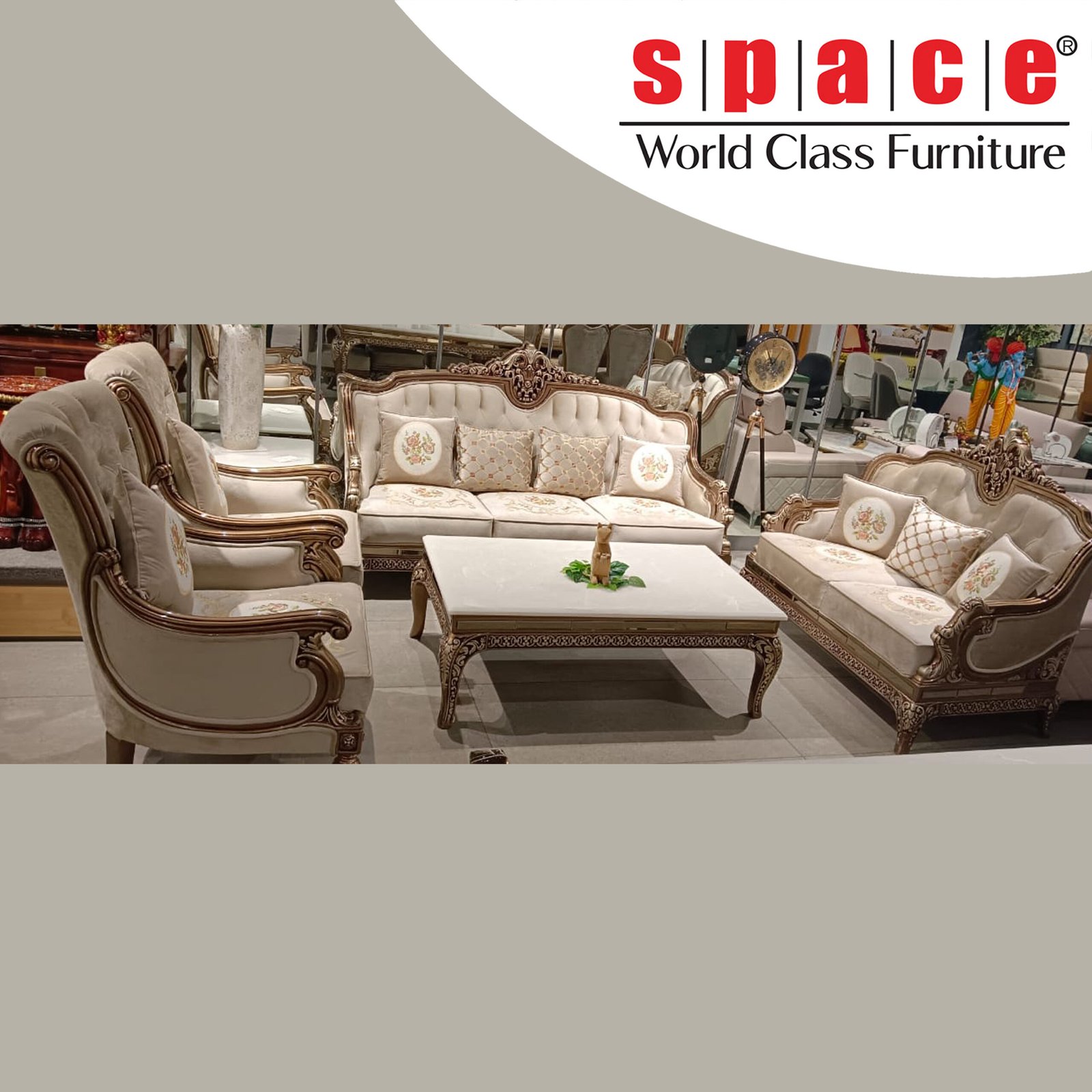 NIZAM SOFA Luxury Sofa sets Ranchi - Space Furniture Ranchi
